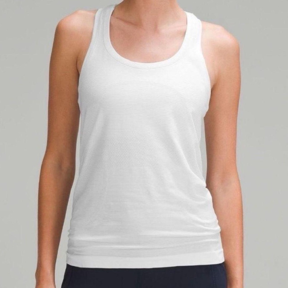 Lululemon Run Swiftly Tech Racerback Tank in White Size 6